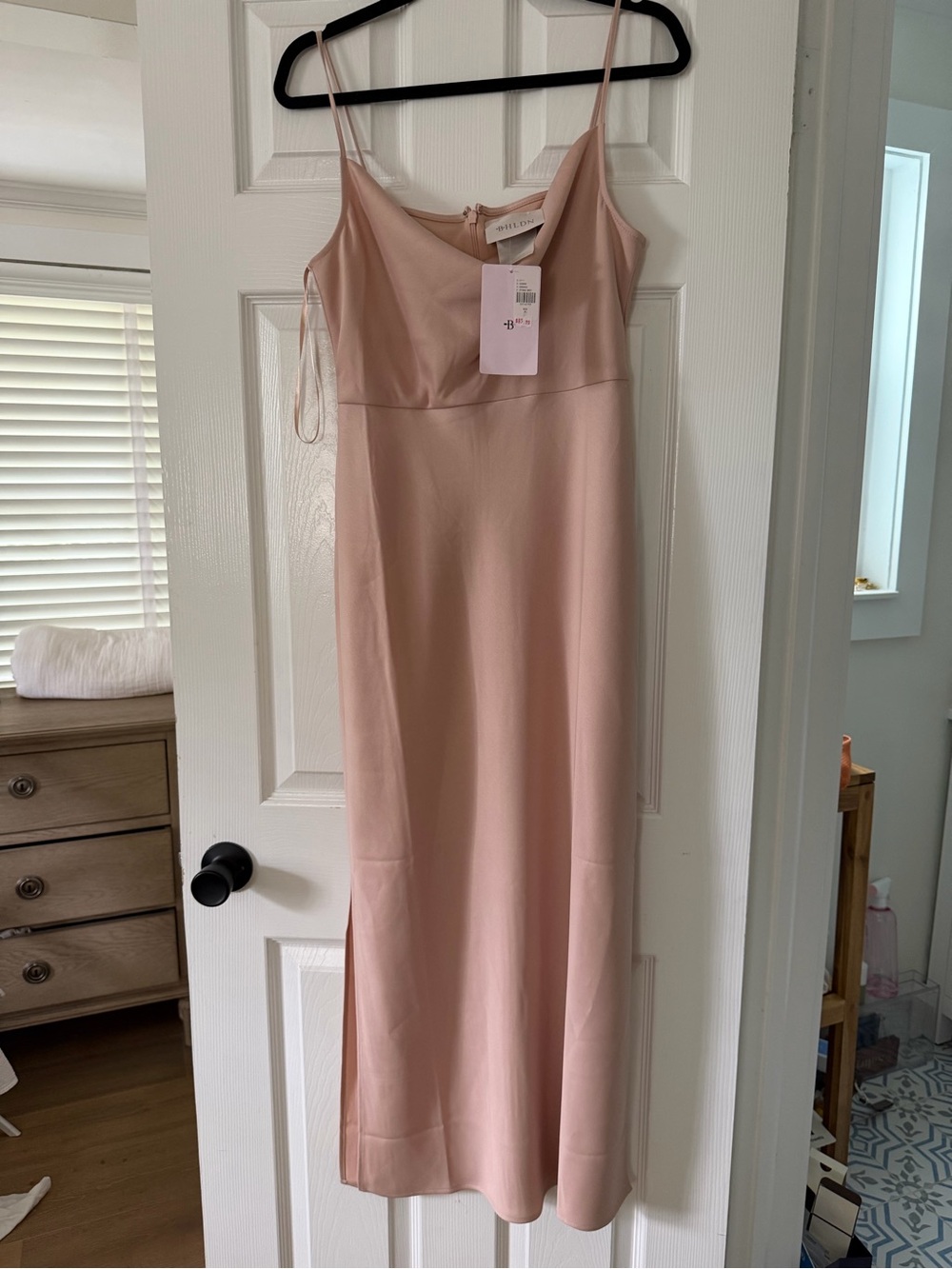 Anthropologie BHLDN Midi Dress in Blush Pink